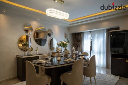 Apartment for sale in the heart of New Cairo, immediate delivery, fully finished + air conditioning on a 5-year installment plan