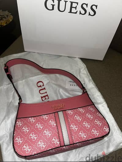 guess pink handbag original