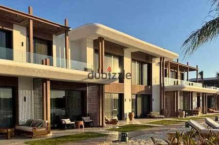 شالية للبيع متشطب بالتكيفات بفيو علي الاجون و البحر بمشروع زويا بجوار غزالة باي بسيدي عبد الرحمن
