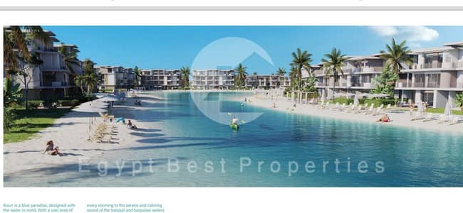 chalet for sale 1bed fully finished ready to move prime location lagoon &sea view including under ground parking naia bay