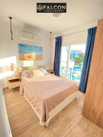 Chalet Amazing sea and lagoon view fully finished for sale on installments next to Amwaj Sidi Abdel Rahman mins to Hacienda Ras El Hekma north coast