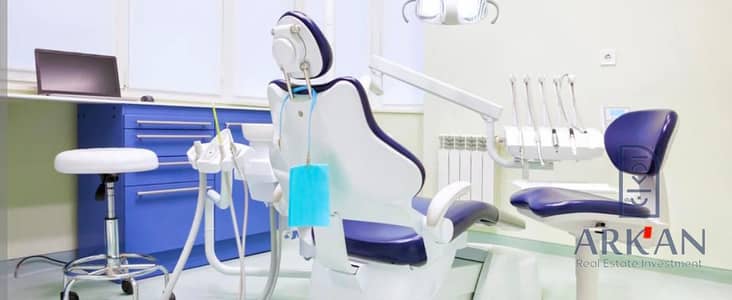 عياده اسنان للبيع ٣ غرف بمقدم 300الف وتقسيط ع 7سنين باكتوبر امام السياحيه ب  ba