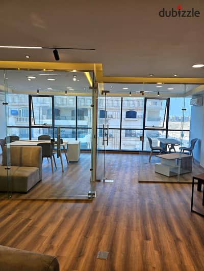 Office for rent 100m open space in the best administrative building in Zahraa El Maadi