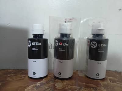 3 HP black ink gt53xl 135 ml
