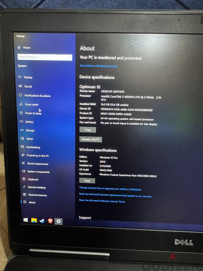 لاب توب dell precision7720 3