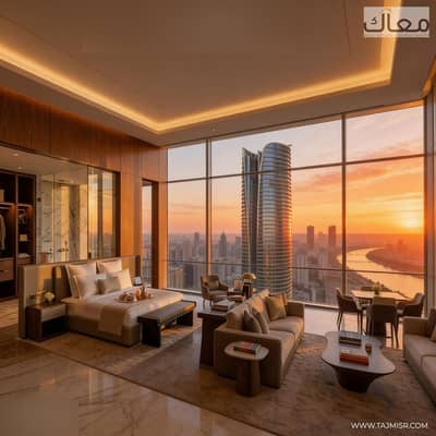 بفيو البرج الأيقوني والنهر الأخضر. . امتلك شقتك الفندقية بأقوى لوكيشن بالعاصمة