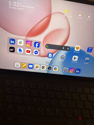 Honor PAD 10 معاة keyboard