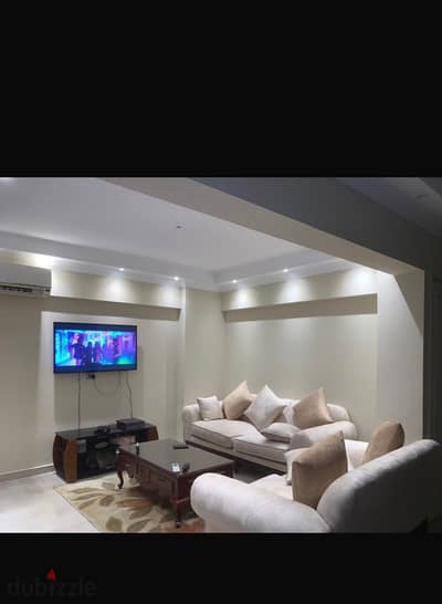 Furnished apartment for rent garden view in Rehab (Phase2) with special finishes ground floor + garden 2bedrooms(1 master)