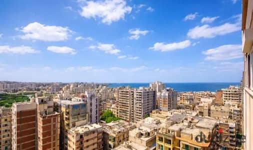 شقه للايجار السكني ب سبورتنج تري البحر ونادي سبورتنج
