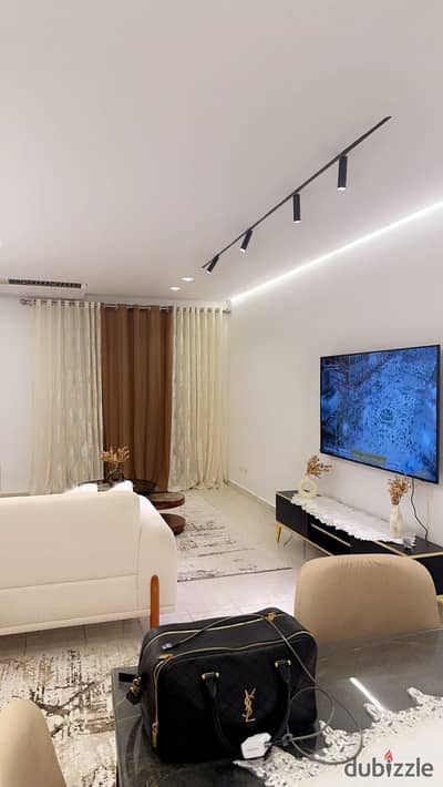 Modern furnished apartment very large and its price is 50000 and it is negotiable