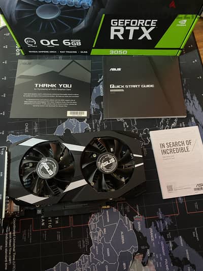 Rtx 3050 6gb للبيع استعمال ٨ شهور فقط