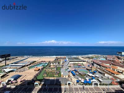Apartment for rent residential 220m / Saba Pasha directly on the sea fully air-conditioned