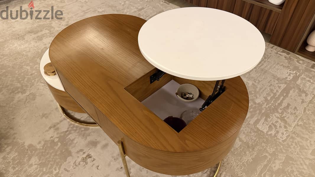 Wooden Coffee table with mechanism 3