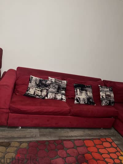 L shape living room 2*3 غرفة ليڤينج حرف L