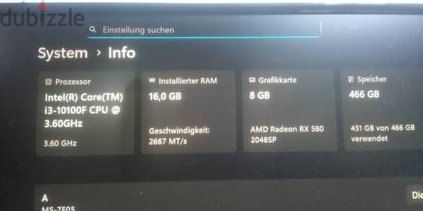 كمبيوتر i3 جيل عاشر رامات 16 فيجا RX580 8Gb جديد زيرو