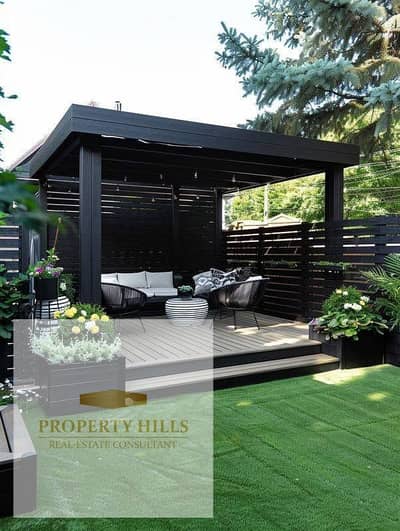 View of the largest landscape, buy a townhouse villa in Sarai, Mostakbal City