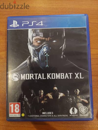لعبة Mortal Kombat XL للـ PS4 أصلية – بحالة ممتازة