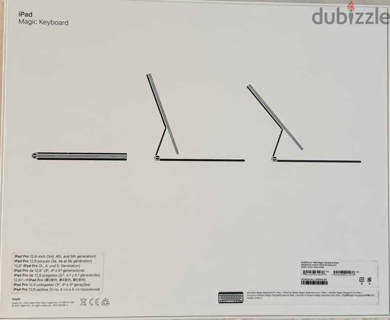 Apple Magic Keyboard for iPad Pro 12.9” – Black 1