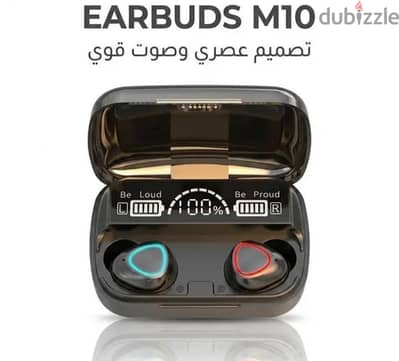 ايربودز m10 + باور بنك