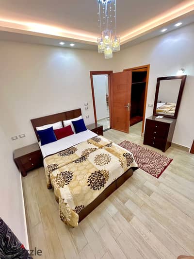 Luxury furnished apartment for rent + garden | Midtown New Cairo