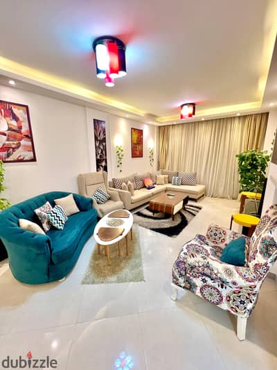 Luxury furnished apartment for rent - 185m - Midtown New Cairo