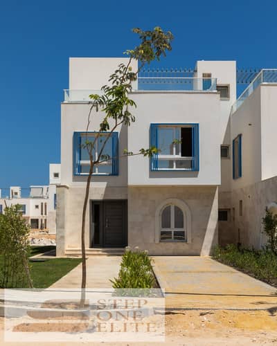 Ready for viewing and handover: Villa with private pool, garden and roof in Ras El Hekma, with convenient installments over 10 years.