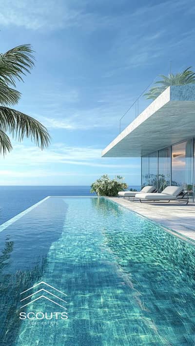 Sea View Chalet for sale in Il Monte Galala, Ain Sokhna. Fully finished, ultra-high end. Minutes from La Vista and Porto Sokhna.