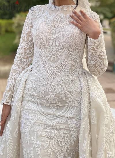 Elegant Royal Handmade EL3akad Wedding dress