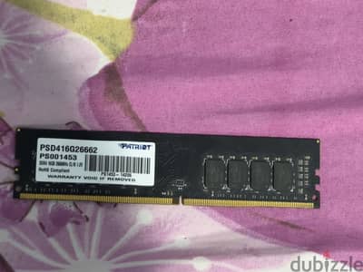 رام ١٦ جيجا ddr4 بحاله ممتازه باص ٢٦٦٦