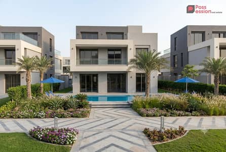 Ready to Move - Fully Finished  Town Villa for Sale with Installments  La Vista City Compound  Near Hyde Park & Mivida  New Cairo