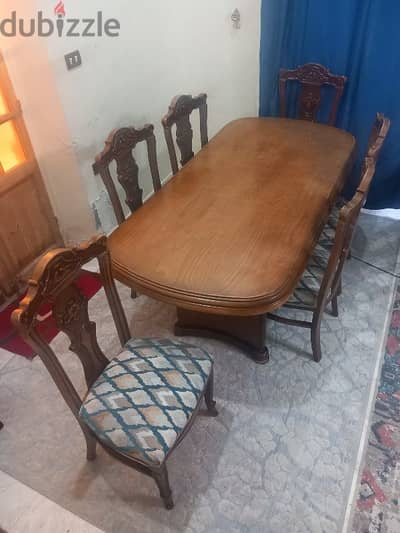 ترابيزة سفرة زان مع عدد ٨ كراسي