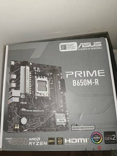 باندل احترافي: معالج Ryzen 5 8400F + لوحة أم ASUS B650M-R (حالة كالجدي