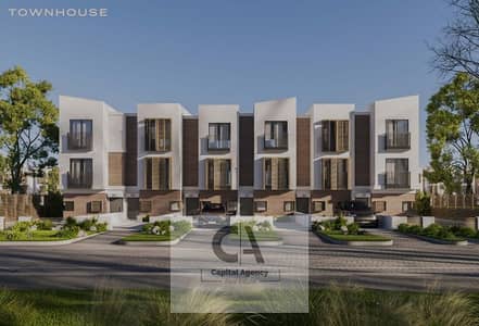 Townhouse for sale in Scenes Compound in Mostakbal City next to Bloomfields with a 5% down payment and installments over the longest payment
