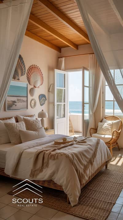 3 bedroom chalet on the sea fully finished ultra super lux triple view sea pool and landscaping for sale Mountain View Sidi Abdel Rahman North Coast