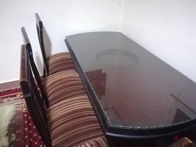 سفرة 6 كراسي و نيش كبير