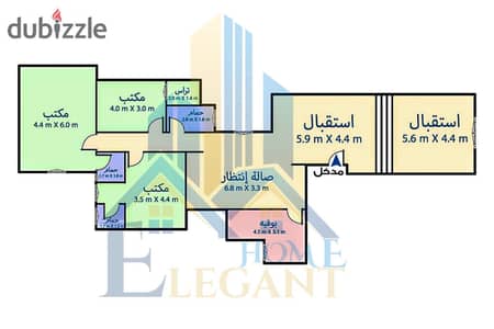 مكتب مرخص إداري للبيع 225 متر فى لوران متفرع من شارع شعراوى بين الترام و البحر _ 7,000,000  بالتقسيط