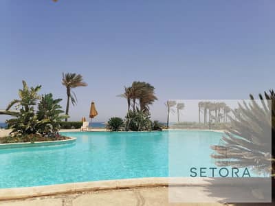 Ready to Move Chalet for sale in La Vista Gardens Ain Sokhna, second floor with full finishing, Sea View on the sea and swimming pool, ready to move