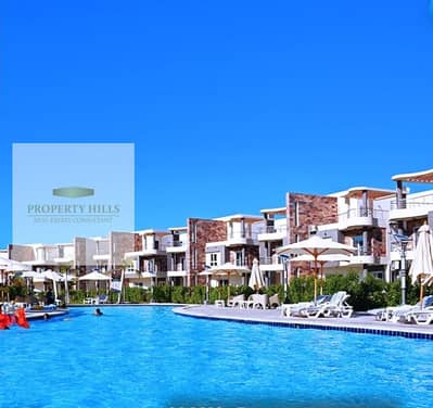 The lowest price for a chalet in the North Coast, fully finished in the Marselia Beach 5 compound.