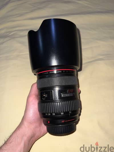 Canon zoom lens EF 24-70mm 2.8 L USM version 2