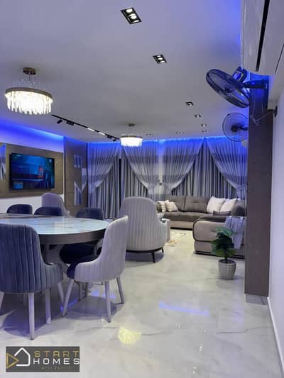 Distinguished furnished apartment for rent in Al Rehab. Ultra deluxe finishing. Spacious area, prime location. Close to: