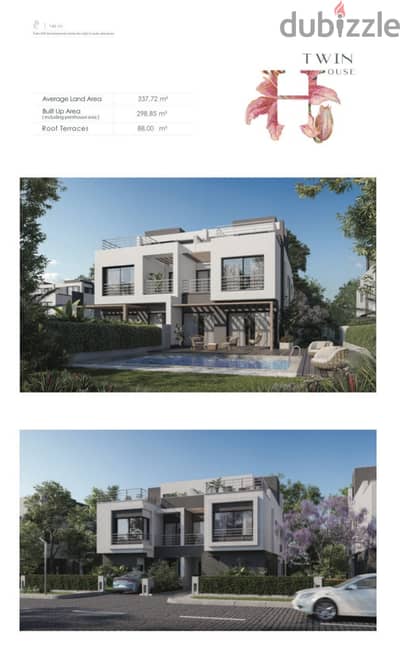 Twin House for Sale in Palm Hills New Cairo - Delivery 2027