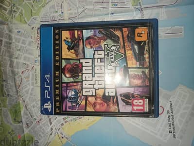 GTA cd PS4 with the full map