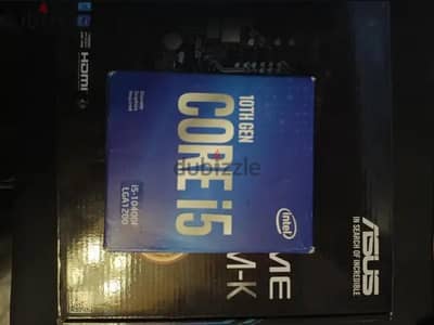 Intel i5 10400f CPU + Asus Prime h510m-k motherboard