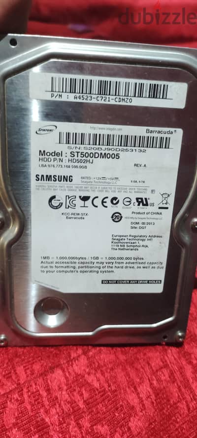 HDD 500 giga samsung