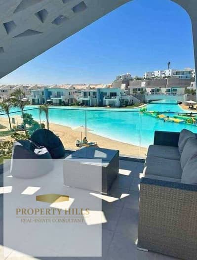 آخر شاليه متشطب بالكامل داخل fouka bay  بمساحه واسعه بإطلالة Sea View مميزة وبسعر فرصة لسرعة البيع