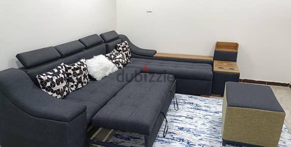أثاث(عفش) كامل استعمال أيام للسفر نوم -صالون  وركنة زان ومطبخ وبوتاجاز