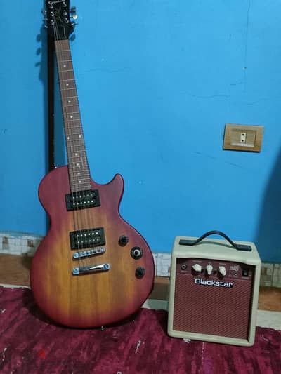 electric guitar Epiphone Les Paul special amp black star 10اليكتريك ر