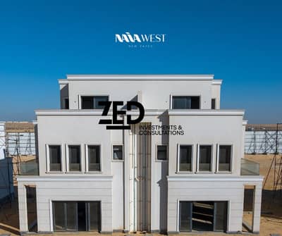 تاون هاوس كورنر -نايا ويست الشيخ زايد الجديدة -طريق مصر اسكندرية الصحراوي مساحة 205 متر +150 حديقة امامية -خلفيه -   TH corner at Naia West New Zayed
