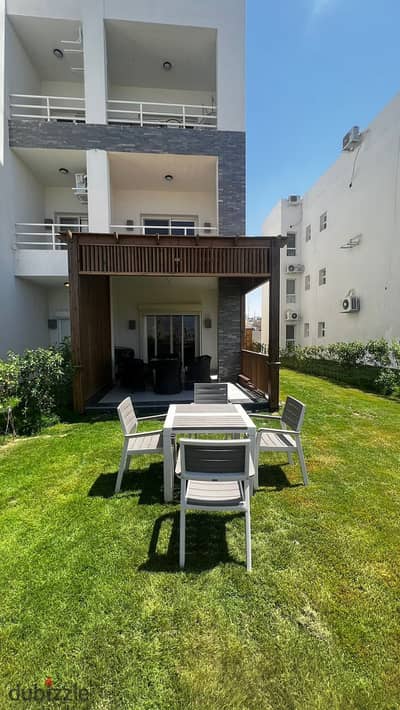 Premium Ground Chalet with Garden for Rent in Amwaj