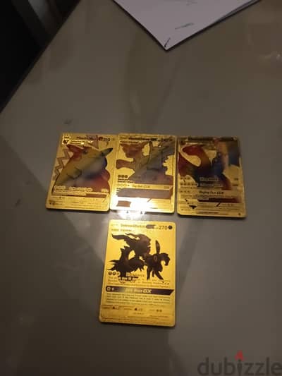 4 Pokémon cards